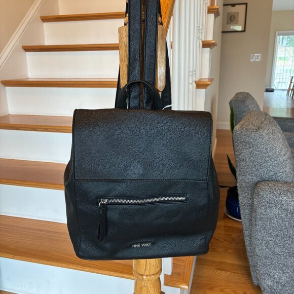 Nine West Black Backpack GOOD CONDITION! - Picture 1 of 11